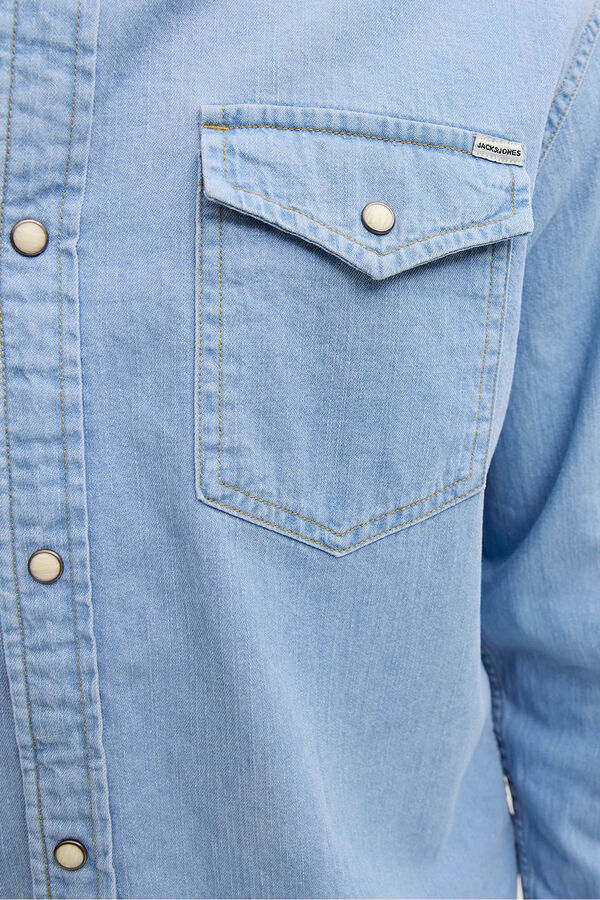 Jack & Jones Denim regular shirt blue