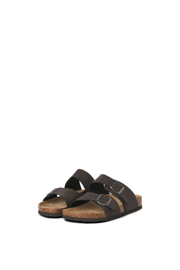 Jack & Jones Lightweight sole buckle sandals nude