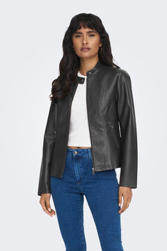 Springfield Biker jacket with zip fastening black