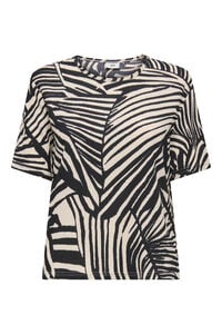 JDY Kurzarm-Shirt mit Textur