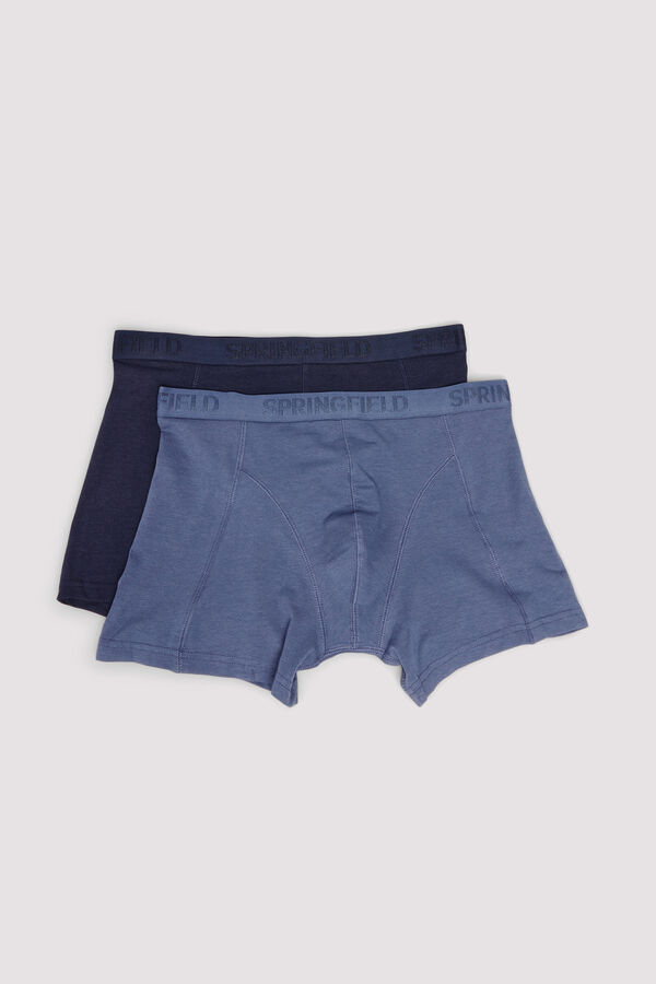 Springfield Pack of 2 bamboo boxers blue