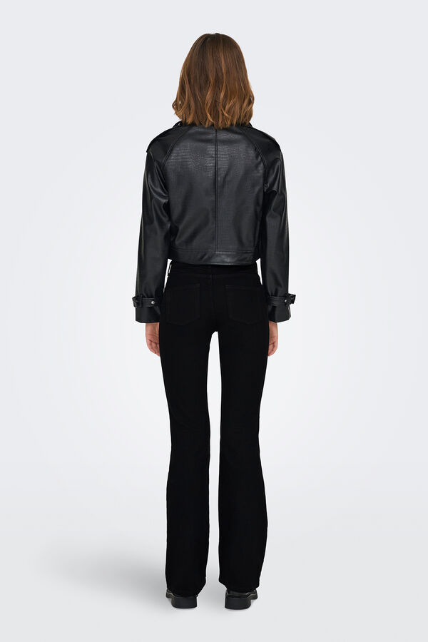 Only Mid rise flare jeans black