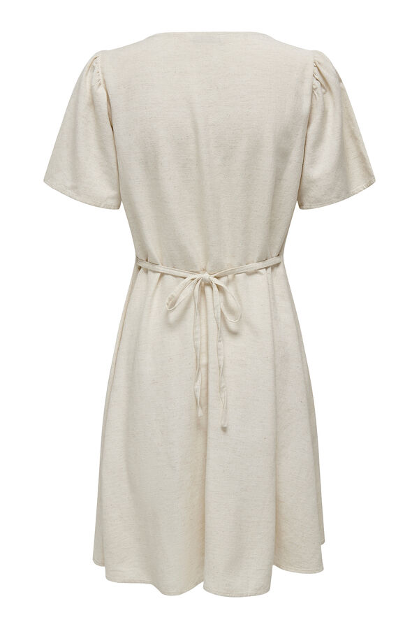 Only Short linen dress grey