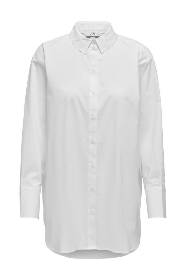 Springfield Oversize shirt with long sleeves white