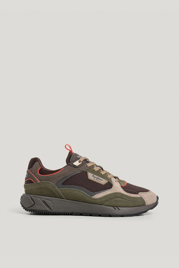 Pepe Jeans Sapatilhas urbanas multimaterial verde