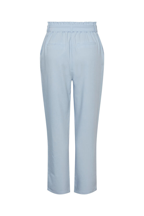 Springfield Gerade geschnittene Hose mit hohem Bund. blau