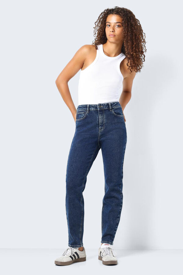 Noisy May Pantal&oacute;n vaquero de largo tobillero azul