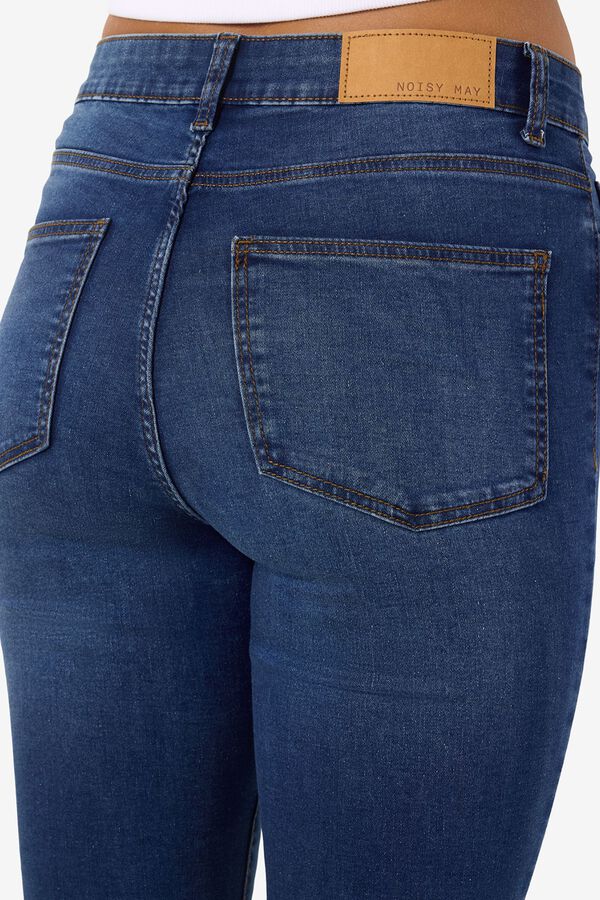 Noisy May Bootcut-Jeans mit hoher Taille Blau