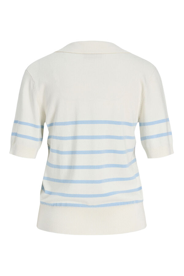 Jack & Jones Jersey-knit short sleeve polo shirt white
