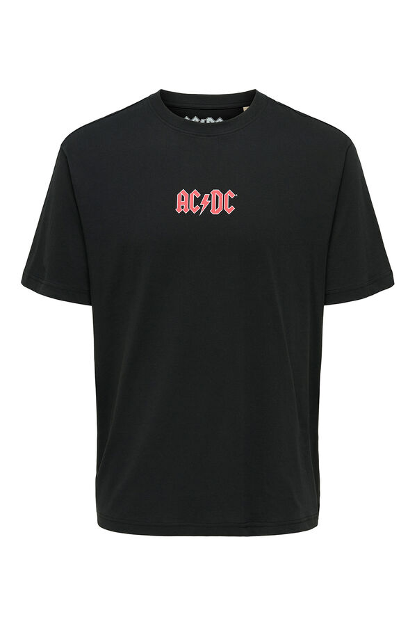 Only & Sons Camiseta manga corta AC/DC negro
