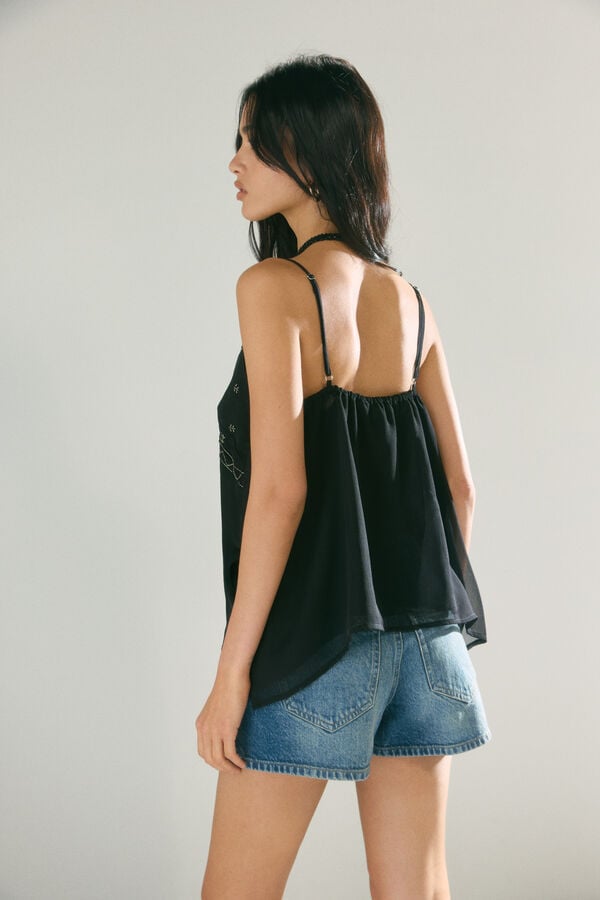 High Spirits Top Noir preto