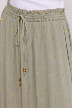 Springfield Lurex ruffle long skirt