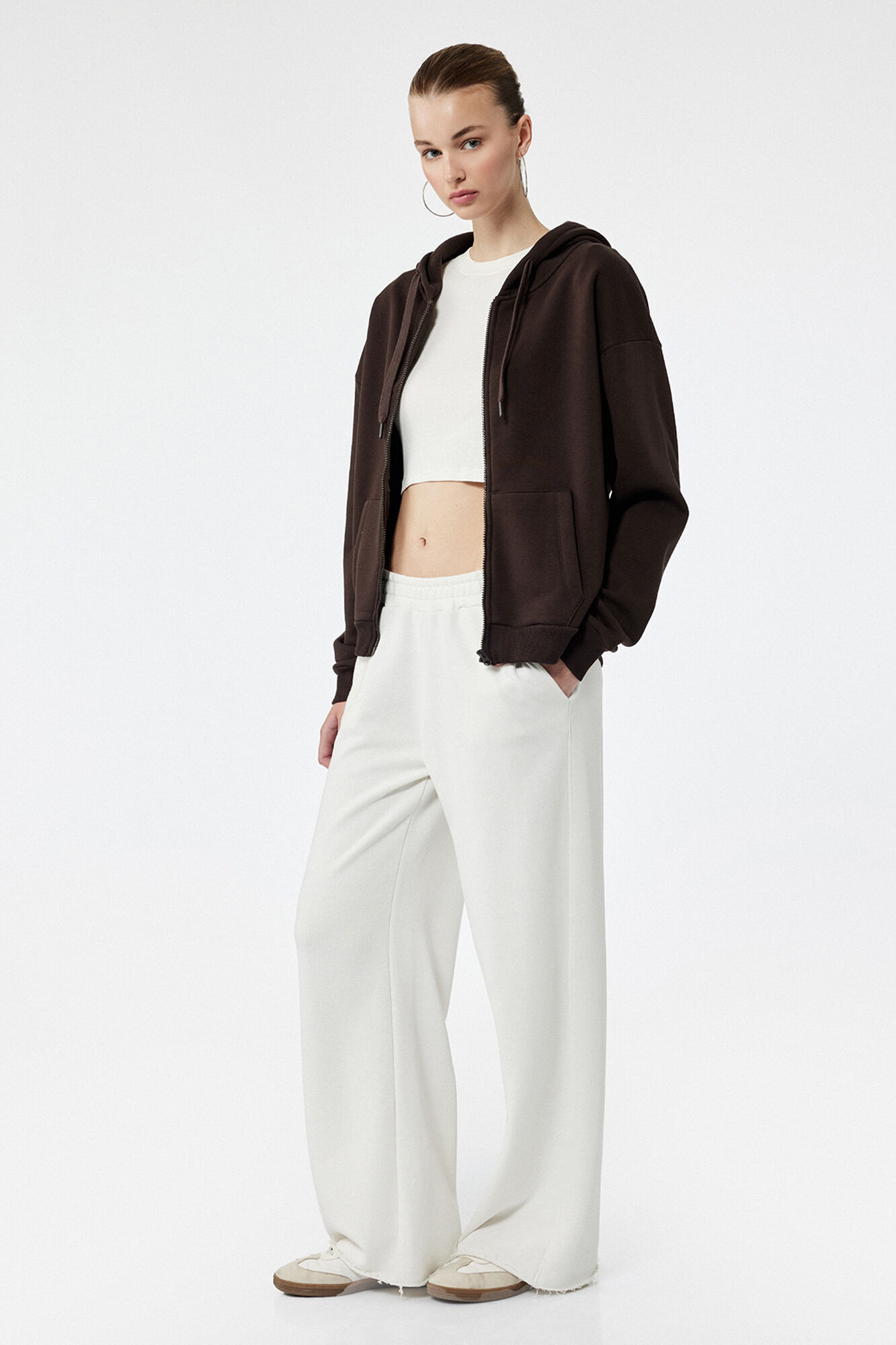 Koton Sweatshirt com fecho-&eacute;clair