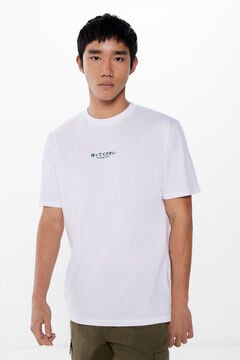 Springfield T-shirt stay alive blanc