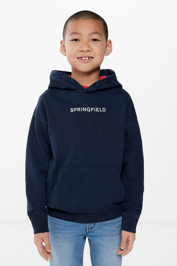 Springfield Boys' logo hoodie blue