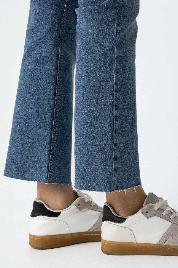 Tiffosi Vaqueros capri acampanados Megan azul