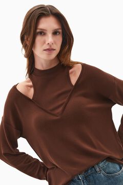Oxxo Top manga larfa efecto layering
