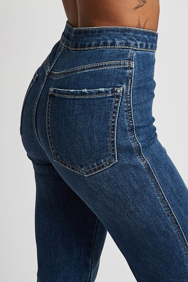 Springfield Flared jeans čeličnoplava