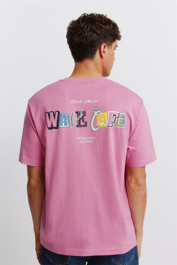 Springfield Coffee wave T-shirt pink