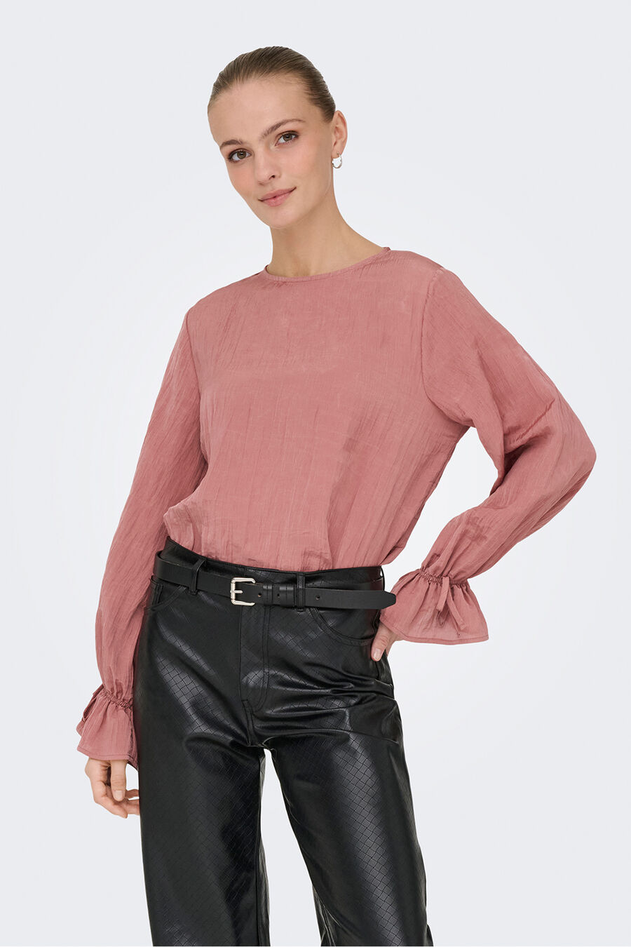 Blusa manga larga fluida