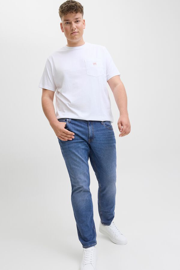 Jack & Jones PLUS Slim fit five-pocket jeans blue