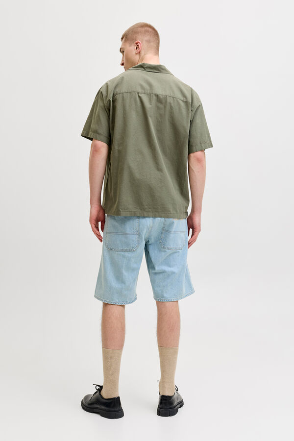 Jack & Jones Linen resort shirt nude