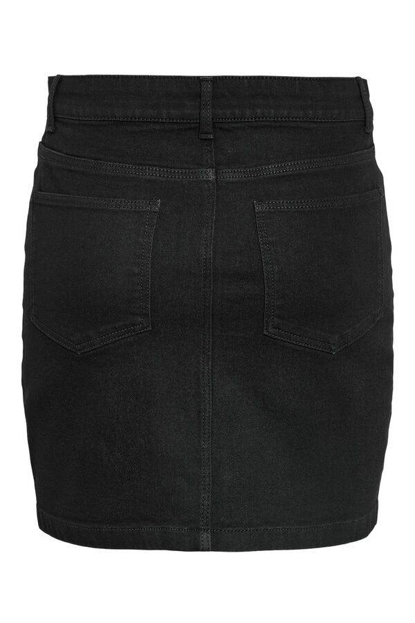 Springfield Short denim skirt black