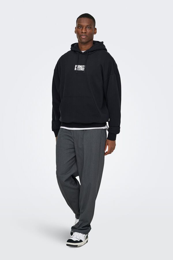 Only & Sons Sudadera con capucha negro