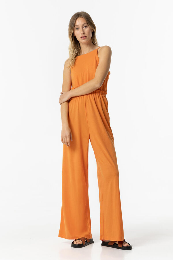 Springfield Jumpsuit with Ruffle terracotta