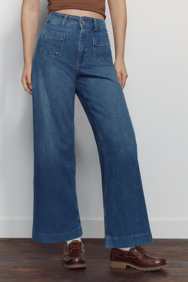 Springfield Sailor ankle-length jeans blue