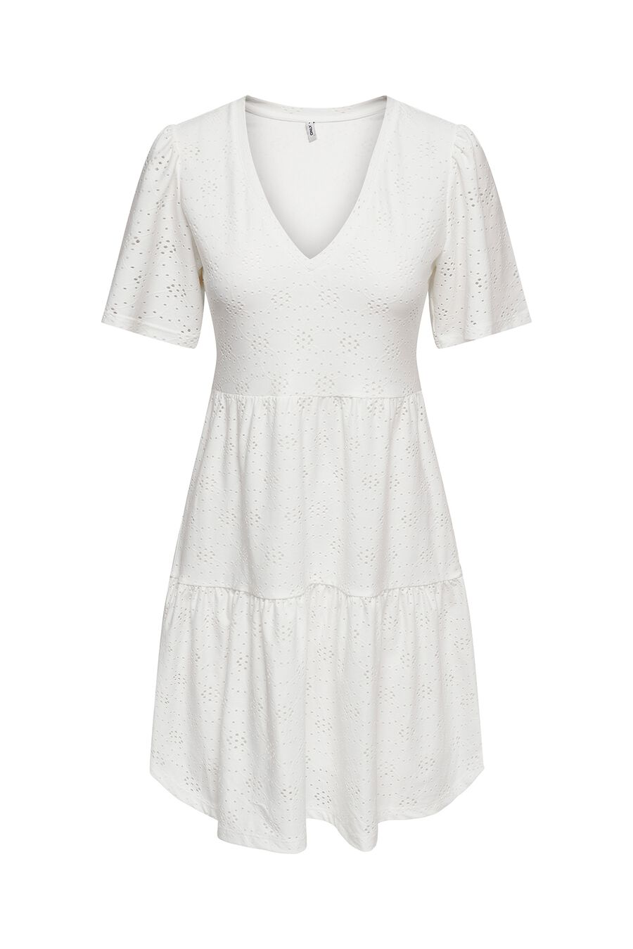 Vestido corto troquelado