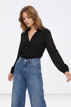 Tiffosi Camisa mangas transparencias