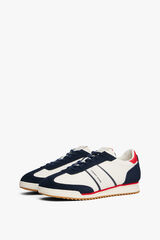 Tommy Jeans Zapatilla retro Tommy Jeans en azul, blanco y rojo azul