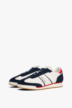 Tommy Jeans Zapatilla retro Tommy Jeans en azul, blanco y rojo