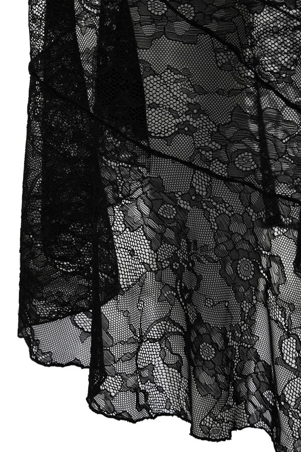 Trendyol Minifalda asimétrica negro