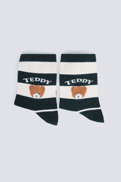 Springfield striped teddy bear sock