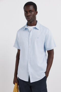 Springfield Two-tone structured short sleeve shirt