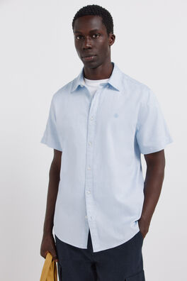 Camisa manga corta estructura bicolor