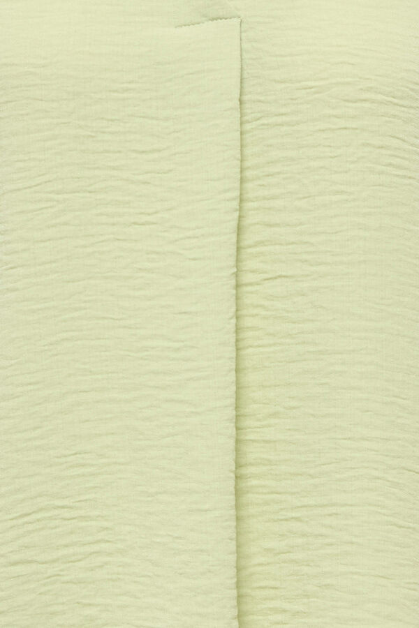 JDY Sleeveless front pleat blouse green