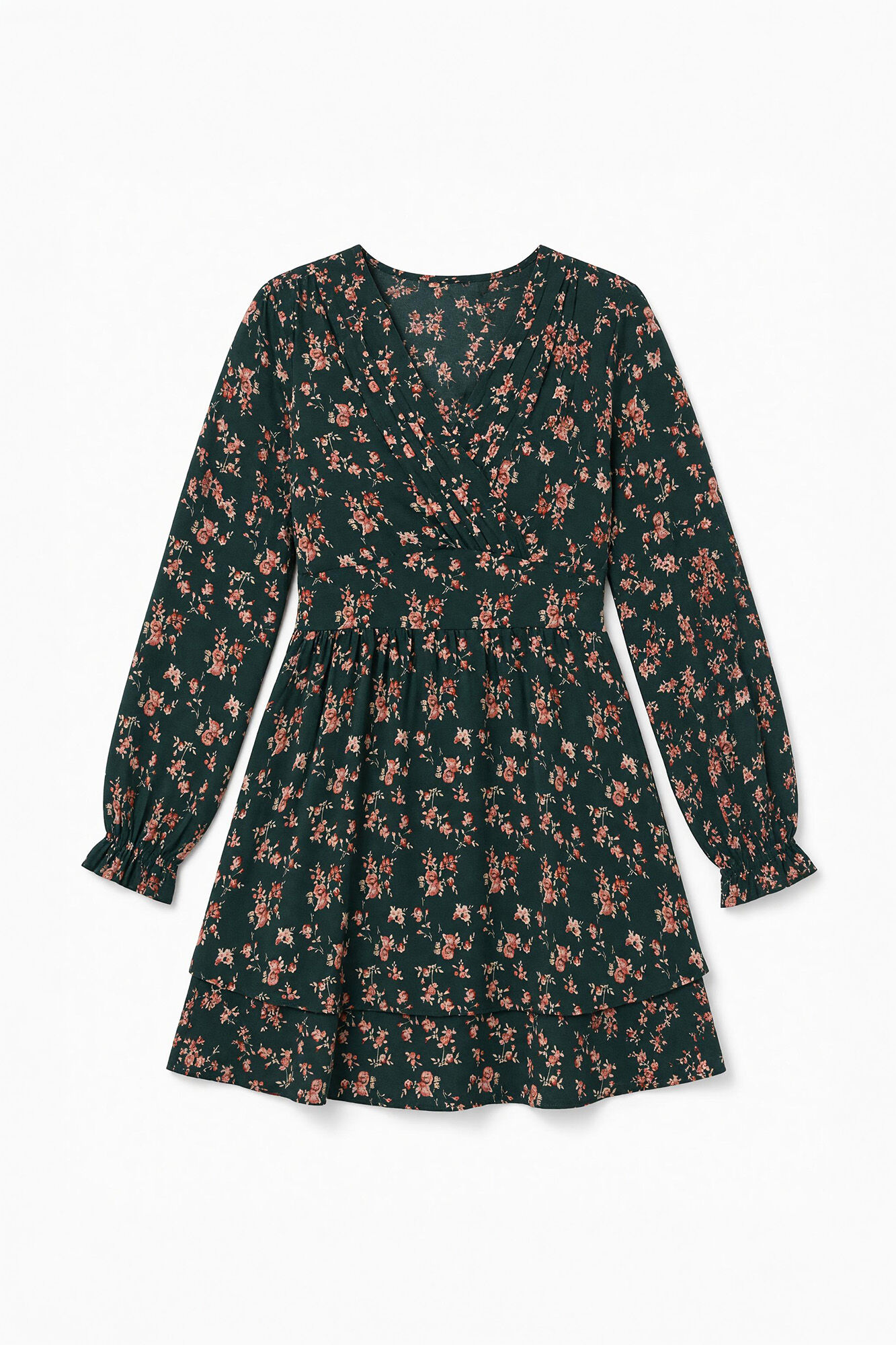 Springfield Printed ruffle short dress