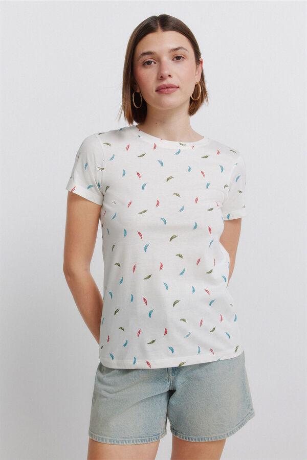 Springfield Printed short sleeve T-shirt printed