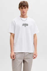 Jack & Jones Camiseta b&aacute;sica manga corta blanco