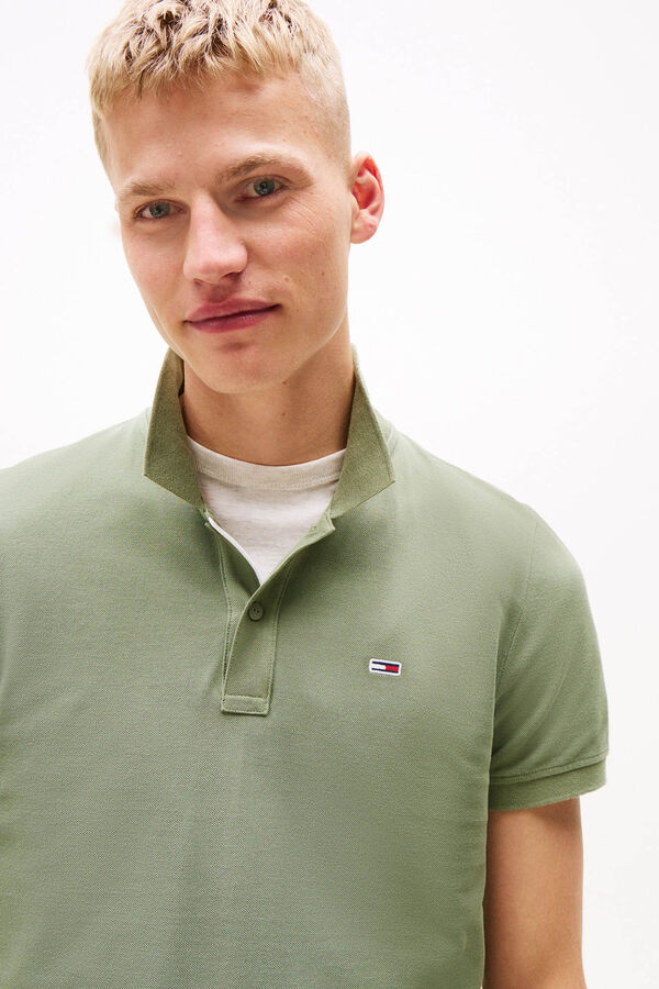 Tommy Jeans Men's short sleeve polo shirt beige