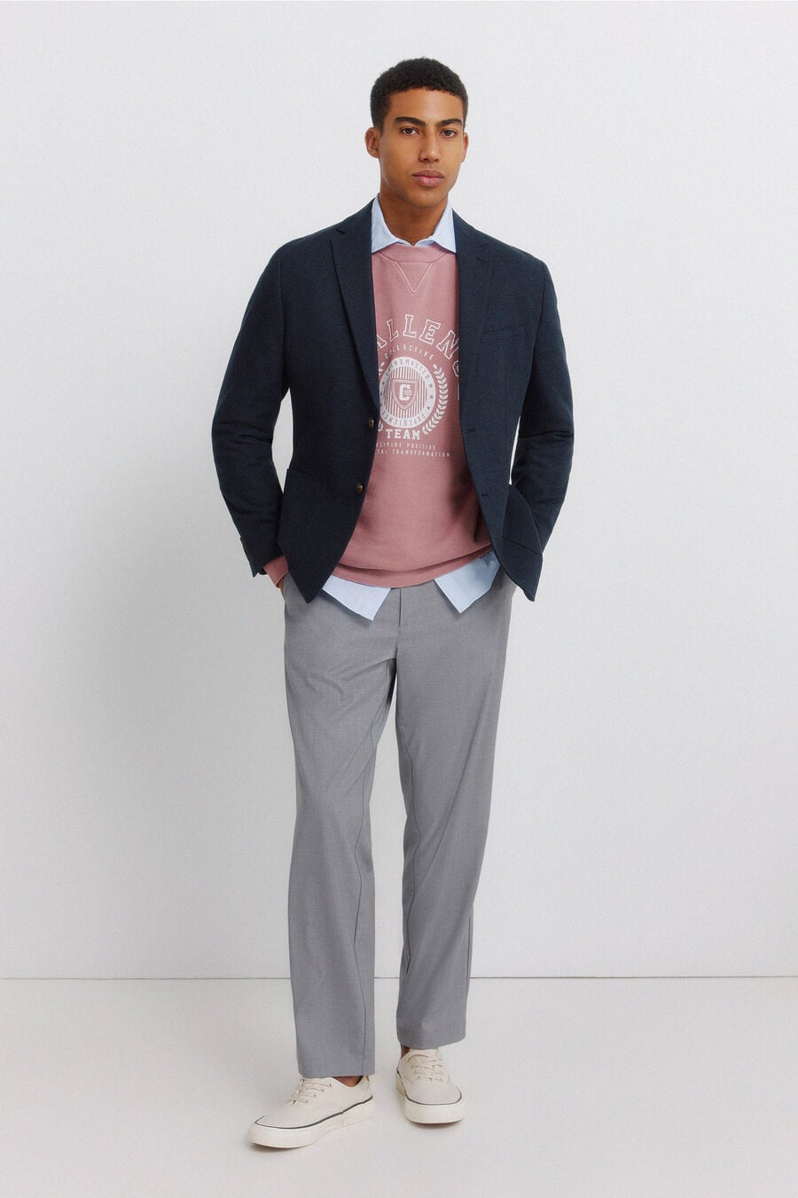 Blazer lino algodón