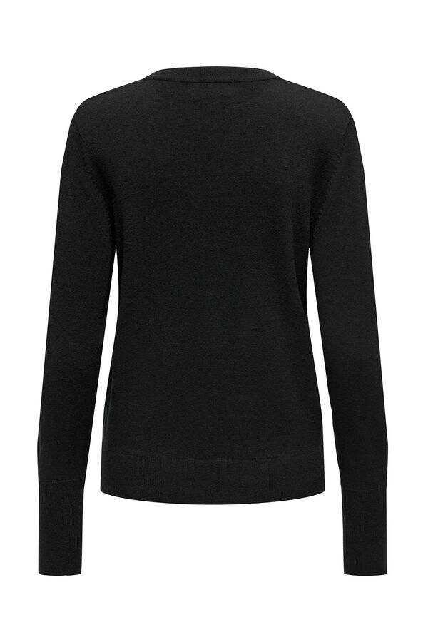 Springfield Knit jumper with buttons black