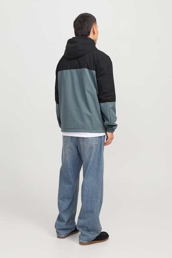 Jack & Jones Chaqueta cortavientos capucha negro