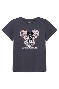 Springfield T-shirt « Mickey Mouse » gris clair