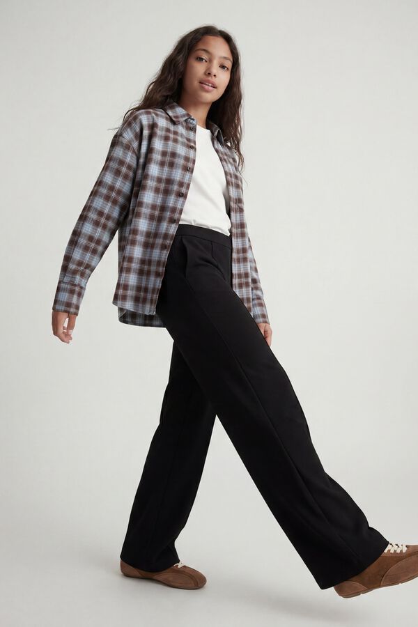 Jack & Jones Girl Wide leg trousers black