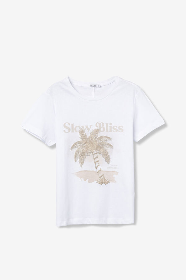 Tiffosi Printed T-shirt blanc