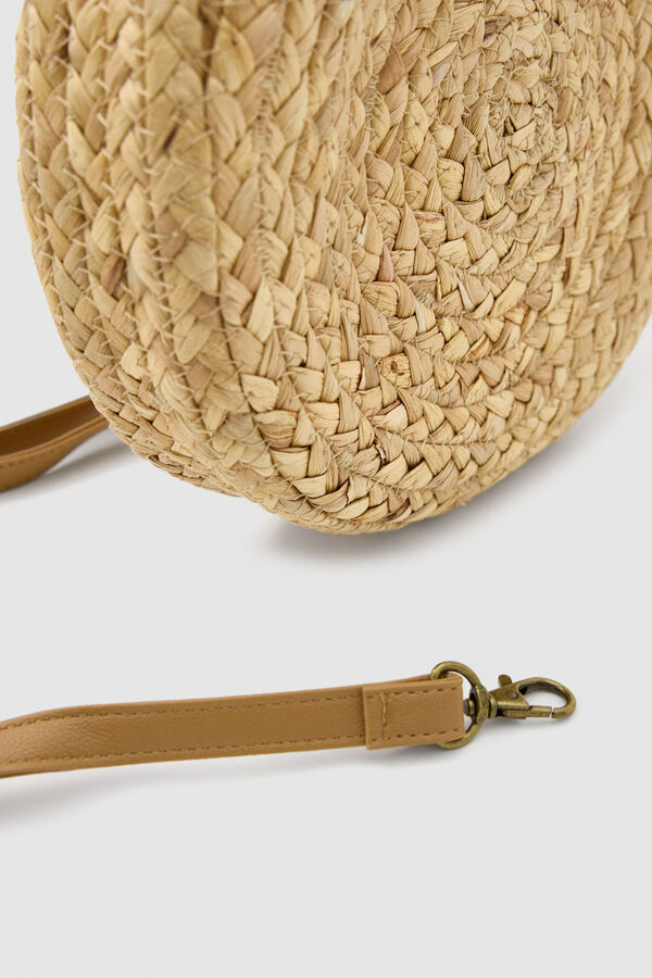 Inside Jute crossbody bag brown